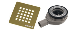 TRENECA vaničkový sifon, průměr otvoru 90mm, DN40, krytka zlato (84999.90)
