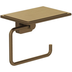 KLUDI VELA S držák toaletního papíru, kartáčovaný bronz (25971N1)