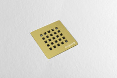 TRENECA vaničkový sifon, průměr otvoru 90mm, DN40, krytka zlato (84999.90) (3)