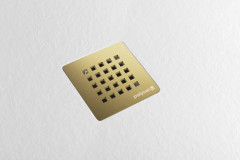 TRENECA vaničkový sifon, průměr otvoru 90mm, DN40, krytka zlato mat (84999.91) (3)