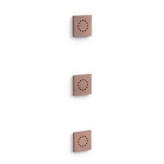 TRES trysky hydromasážní podomítkové 3 kusy 80x80 mm, Volcanic (13451501VO)