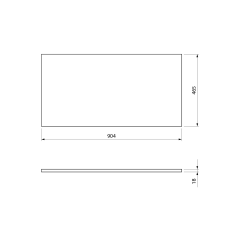 Deska DTDL 90,4x1,8x46,5cm, borovice rustik (CR091-1616)(2)