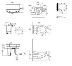 KLUDI CleanTronic Elektronický bidet s keramikou a dálkovým ovládáním, Rimless, Spiralflush, bílá leská (16WCW0143) (3)