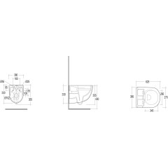 KLUDI CleanTronic Elektronický bidet s keramikou a dálkovým ovládáním, Rimless, Spiralflush, bílá leská (16WCW0143) (4)