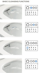 KLUDI CleanTronic Elektronický bidet s keramikou a dálkovým ovládáním, Rimless, Spiralflush, bílá leská (16WCW0143) (10)
