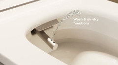 KLUDI CleanTronic Elektronický bidet s keramikou a dálkovým ovládáním, Rimless, Spiralflush, bílá leská (16WCW0143) (15)