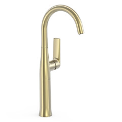 TRES LOFT XL umyvadlová jednopáková baterie vysoká, s boční pákou, Golden Cava (22284701CA)