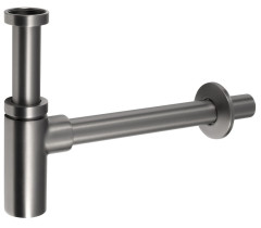 Umyvadlový sifon 5/4", odpad 32mm, kulatý, gun metal (SI581)