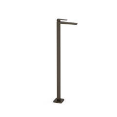 TRES SLIM umyvadlová stojánková baterie do prostoru, jednopáková, černý bronz (20285301KMB)