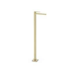 TRES SLIM umyvadlová stojánková baterie do prostoru, jednopáková, Golden Cava (20285301CA) (2)