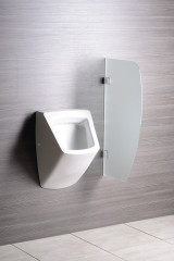 Dělící stěna mezi urinály 40x80 cm, mléčné sklo (2502-05) (3)