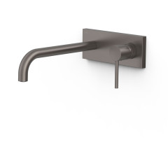 TRES STUDY Exclusive podomítková umyvadlová baterie nástěnná, ramínko 240 mm, vrchní díl, Grafit (26230032GR)