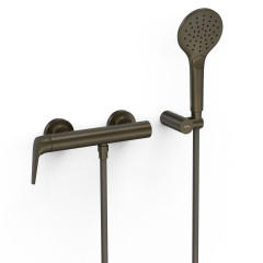 TRES FUJI sprchová baterie páková s příslušenstvím, černý bronz (28116701KMB)