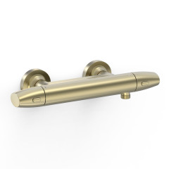 TRES termostatická sprchová baterie nástěnná 150mm, Golden Cava (19016403CA) (2)