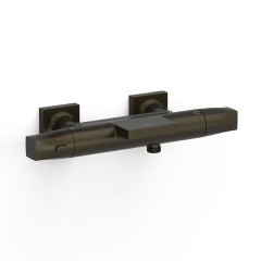 TRES termostatická vanová baterie nástěnná 150mm, černý bronz (19017415KMB)