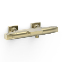 TRES termostatická vanová baterie nástěnná 150mm, Golden Cava (19017415CA)
