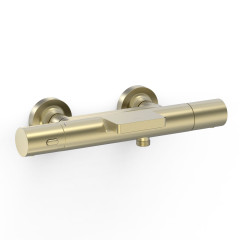 TRES termostatická vanová baterie nástěnná 150mm, Golden Cava (19017412CA)