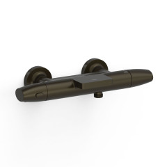 TRES termostatická vanová baterie nástěnná 150mm, černý bronz (19017413KMB)