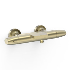 TRES termostatická vanová baterie nástěnná 150mm, Golden Cava (19017413CA)