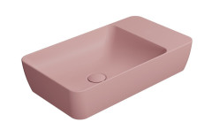 MODO keramické umyvadlo na desku 60x35cm, bez otvoru, blush mat (9883024)