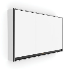 Černá LED podsvícená zrcadlová skříňka 1200 (GAC 10006VX-90)