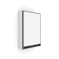 Černá LED podsvícená zrcadlová skříňka 500 levá (GAC 10001L-VX-90)