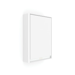 Bílá LED podsvícená zrcadlová skříňka 500 levá (GAB 10001L-VX-05)