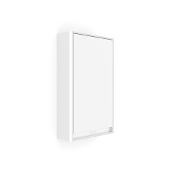 Bílá LED podsvícená zrcadlová skříňka 400 levá (GAB 10000L-VX-05)