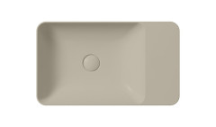 MODO keramické umyvadlo na desku 60x35cm, bez otvoru, creta mat (9883008) (3)