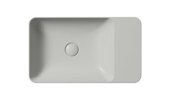 MODO keramické umyvadlo na desku 60x35cm, bez otvoru, cenere mat (9883017) (3)
