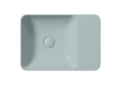 MODO keramické umyvadlo na desku 50x35cm, bez otvoru, ghiaccio mat (9884015) (3)
