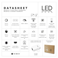 LED zrcadlo s podsvícením, 50 x 100, dotykový senzor (ZP 52004LVX)