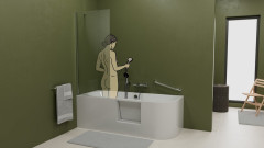 PORTAS L asymetrická vana s dvířky, 170x75x60cm, bílá (75531) (8)