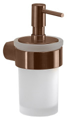 PIRENEI dávkovač mýdla 110 ml, mléčné sklo, měď mat (PI8182)