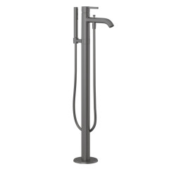 KLUDI NOVA FONTE Puristic vanová a sprchová jednopáková baterie do prostoru, kartáčovaný gunmetal (38590N215)