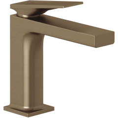 KLUDI DECUS umyvadlová jednopáková baterie 110 EcoPlus, PUSH-OPEN uzavírací ventil, kartáčovaný bronz (54289N175)