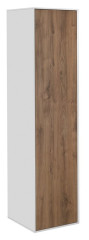 ZANYA  vysoká skříňka 35x140x30cm, bílá mat/dub emporio (ZA140)