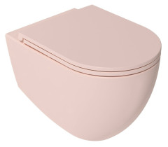 INFINITY WC sedátko, SLIM, Soft Close, Easy Take, růžová Salmon (40KF0541I) (3)