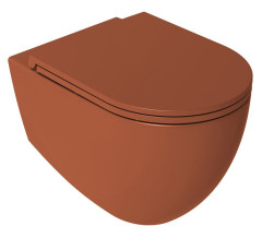 INFINITY WC sedátko, SLIM, Soft Close, Easy Take, terracotta (40KF0548I) (3)