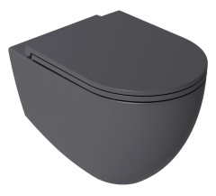 INFINITY WC sedátko, SLIM, Soft Close, Easy Take, antracit (40KF0522I) (3)