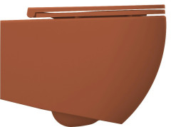 INFINITY závěsná WC mísa, Rimless, 36,5x53cm, terracotta (10NF02005-2U) (3)