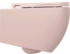 INFINITY závěsná WC mísa, Rimless, 36,5x53cm, růžová Salmon (10NF02005-2S) (4)