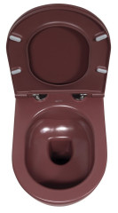 INFINITY závěsná WC mísa, Rimless, 36,5x53cm, maroon red (10NF02005-2R	) (3)