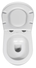 INFINITY závěsná WC mísa, Rimless, 36,5x53cm, bílá mat (10NF02005-2L) (4)