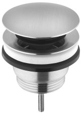 MINIMAL umyvadlová výpust 5/4“, click-clack, velká krytka, nerez mat (MI059)