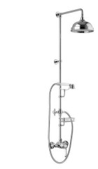 VIENNA sprchový sloup s pákovou baterií, mýdlenka, 1291mm, chrom (VO138)