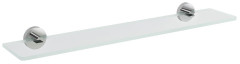 X-ROUND skleněná police 700mm, chrom/čiré sklo (XR009-16)