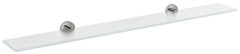 X-ROUND skleněná police 900mm, chrom/mléčné sklo (XR009-08)