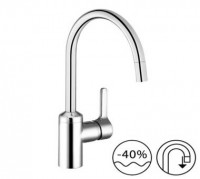 KLUDI BINGO STAR dřezová jednopáková stojánková baterie s výsuvným výtokem s perlátorem , chrom ( 428510578 ) (3)