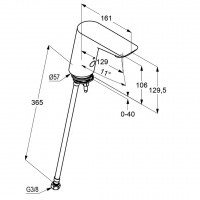 KLUDI BALANCE elektronický stojánkový ventil, chrom ( 5210505 ) (2)